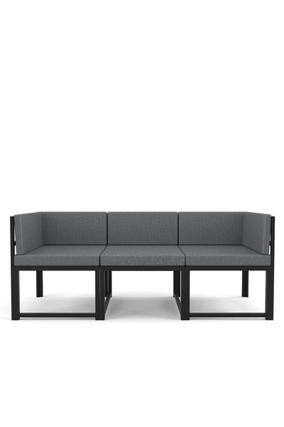 Wood House Petek 3'lü Koltuk Gri Takımı (MUTFAK,BAHÇE,BALKON,OTURMA ODASI)