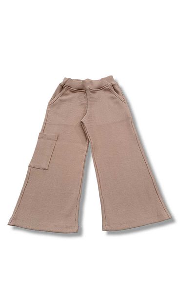 BOBBY JR KİDSWEAR GIRL'S TROUSERS WITH SIDE POCKETS WID LEG CASSUIT