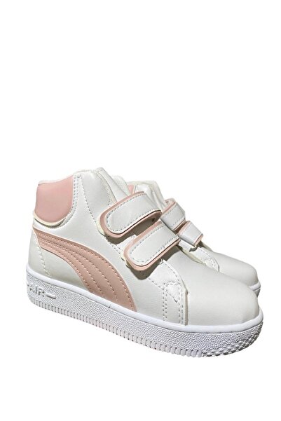 ALTUNTAŞ Kız Çocuk Cırt Cırtlı Dikişli Kışlık Bot Modeli - Beyaz Pudra