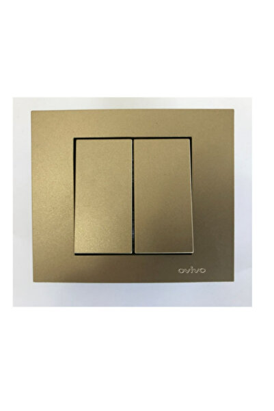 OVİVO Titanyum Komütatör (ikili anahtar) - Çerçeve Dahil