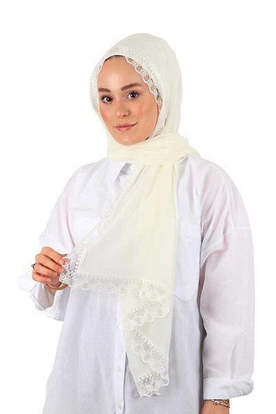 Bursa İpek Ecru Narrow Guipure Mevlüt Cover