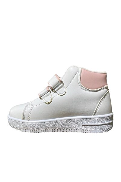 ALTUNTAŞ Kız Çocuk Cırt Cırtlı Dikişli Kışlık Bot Modeli - Beyaz Pudra