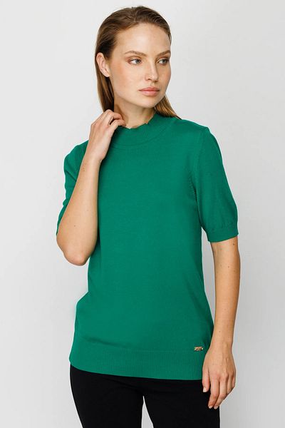 ON Tricotaj Guler Stand Maneca Scurta Tricoturi Pulover Verde