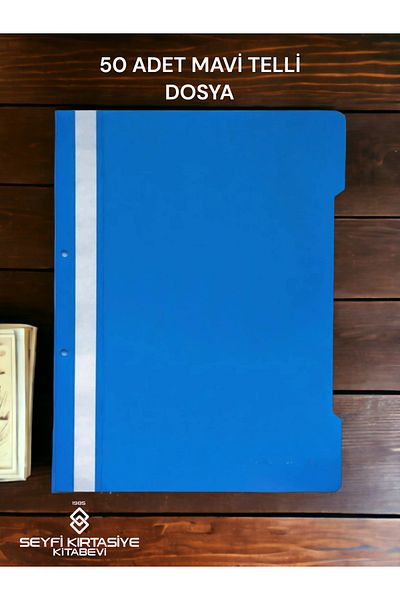 SEYFİKİRTASİYE 50 PIECES BLUE WIRE FILE **TURKISH MALI** 1. QUALITY PLASTIC MATERIAL