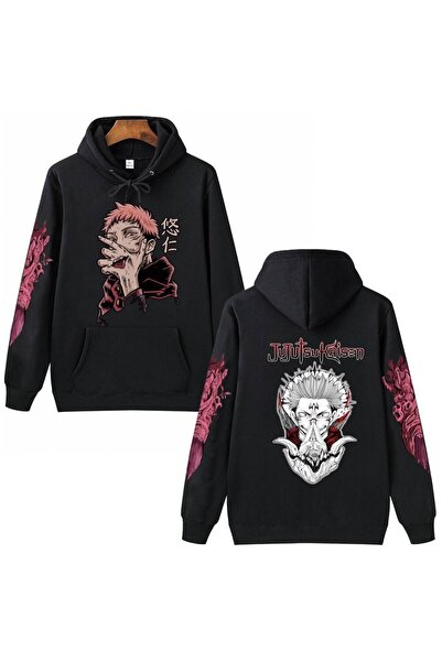 Tarzsokak Jujutsu Kaisen unisex anime hoodie 15081 crna