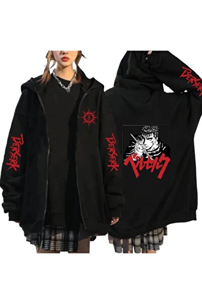 Tarzsokak Berserk Anime Fermuarlı Hoodie Model 104 12287