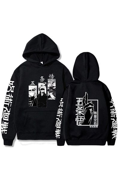 Tarzsokak New Japan Anime Jujutsu Kaisen Gojo Satoru Printed Hoodie 14773