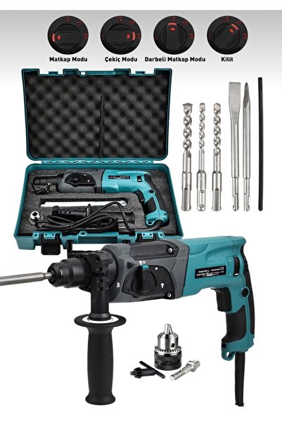 Germany Steel 4200W Extra Güçlü Metal Şanzıman Profesyonel Kırıcı Delici Hilt...