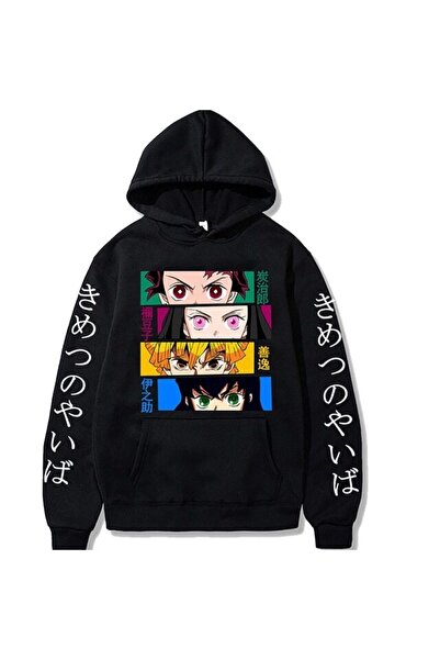 Tarzsokak Dukserice Kamado Nezuko Kimetsu Yaiba sa kapuljačom Mod749 14796 crna