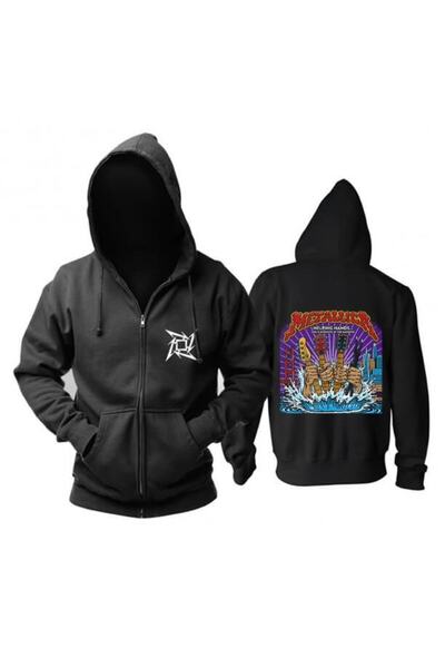 Adrift Metallica Helping Hands Hanorac cu fermoar 14057