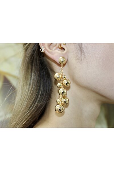 Vitastyle أقراط موديل سالكيم من العنب الذهبي