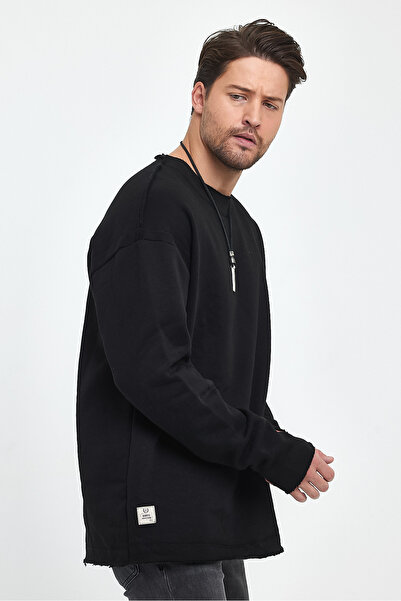 BABBOSS 3 Thread Wide Collar Low Shoulder Oversize Sweat Special Series