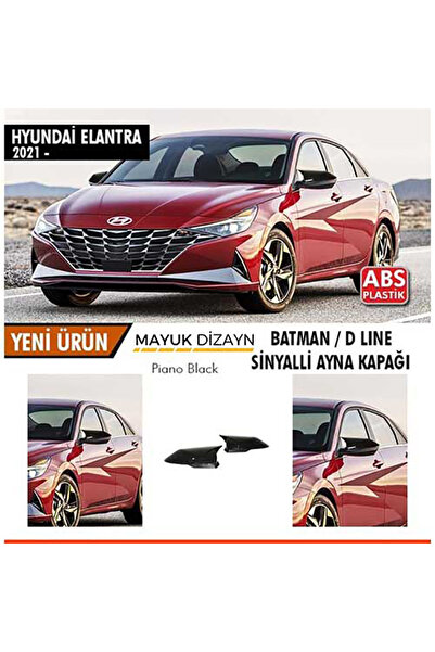 Mayuk Dizayn Hyundai Elantra (2021 ) Batman Yarasa Ayna Kapağı Ve Montaj Band...