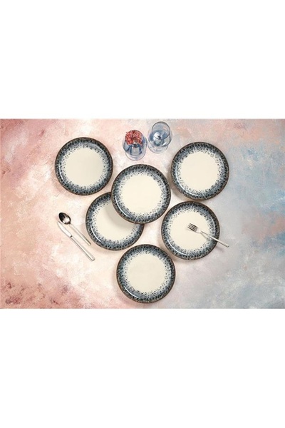 Porland Re-gen Ontario 6 Lı Düz Tabak Seti 21 Cm