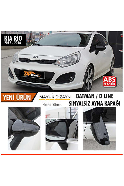 Mayuk Dizayn Rio Batman Yarasa Ayna Kapağı Sinyalsiz Piano Black / 2012 - 2016 Ve Montaj Bandı ----