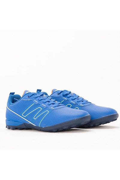 Jump 29112 Saks Blue Blue printed Lace Up Carpet Field παπούτσια ποδοσφαίρου