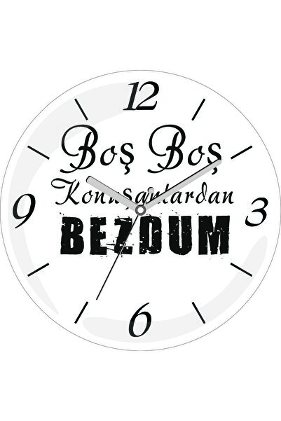 ART HEDİYE Ceas de perete din sticlă reală Bezdum cu diametrul de 30 cm, fără...
