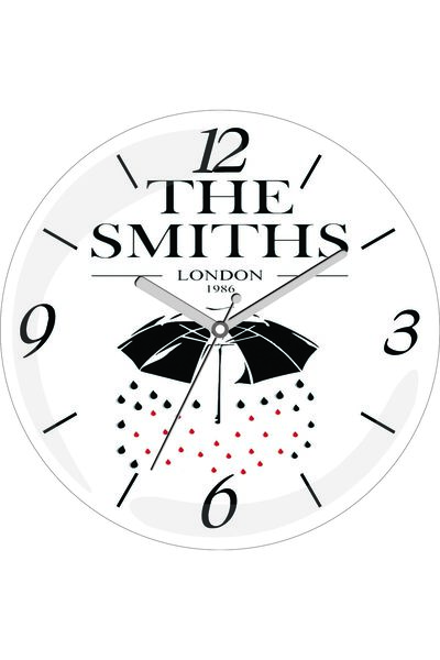 ART HEDİYE Ceas de perete din sticlă reală THE SMITHS 1986, cu diametrul de 3...