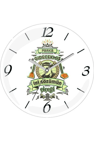 ART HEDİYE Ceas de perete din sticlă reală cu bombă de acarieni silențioasă, ...