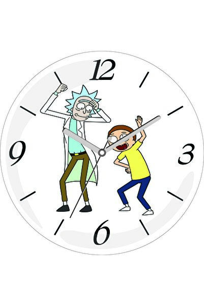 ART HEDİYE Ricky I'm Sorry Ceas de perete din sticlă reală cu diametrul de 30...