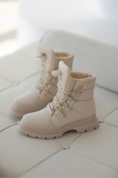 selinshoes Floki Parachute Fabric Women's Boots - BEIGE