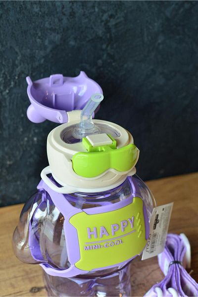 şirin eşyalarım Robocop Παιδικό Μπουκάλι Νερού 700 ML / Λιλά