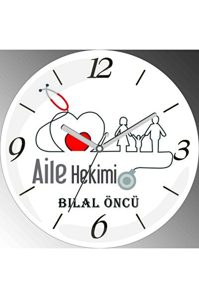 ART HEDİYE Ceas de perete din sticlă reală cu diametrul de 30 cm, silențios, ...