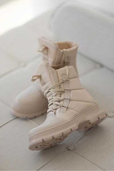 selinshoes Floki Parachute Fabric Women's Boots - BEIGE