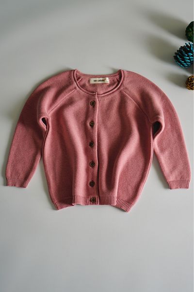 Vennusbaby 100% Cotton Buttoned Children's Knitwear Cardigan