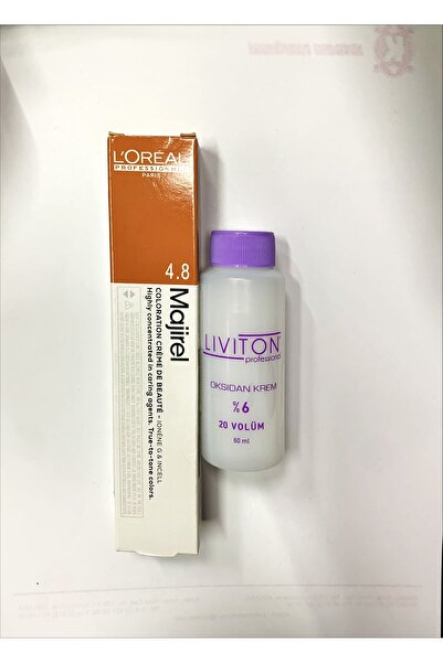 L'oreal Professionnel Majirel Saç Boyası 4.8 Kestane Moka & Oksidan ile