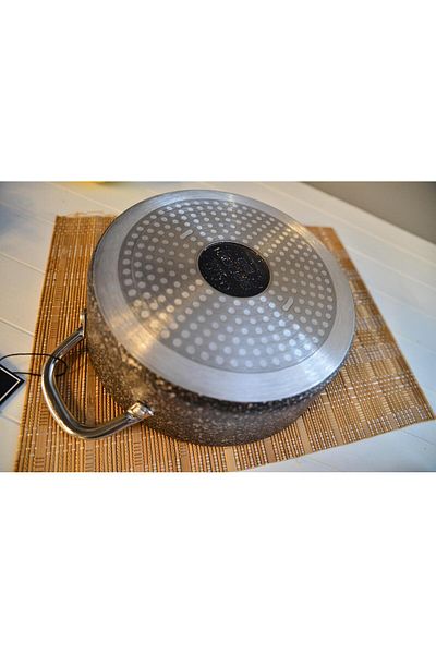 şirin eşyalarım OMS Induction Based Granite Flat Pot 30 cm
