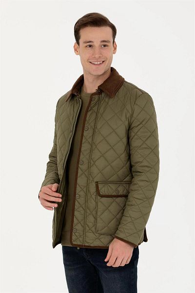 U.S. Polo Assn. Men's Khaki Coat ELİFSU BUTİKHOME