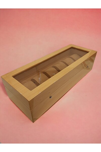 STAND MARKET Clock Box Special Production Wooden Piano Cream Set of 6
