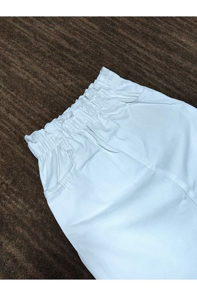 Çello mello Fusta din gabardină din lycra cu talie elastică pentru fete