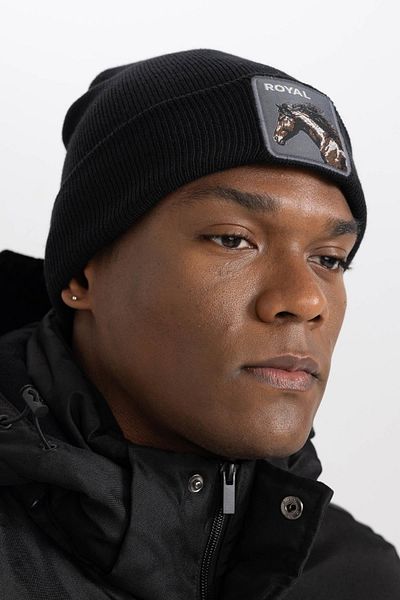 DeFacto Men's Beret R7041az23wn - Woven Label