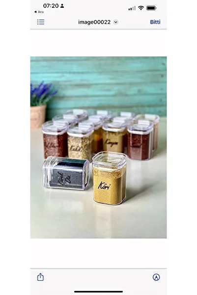Pembelia Life Labeled 12-Piece 200 Ml Acrylic Spice Jar Set Storage Container with Transparent Label
