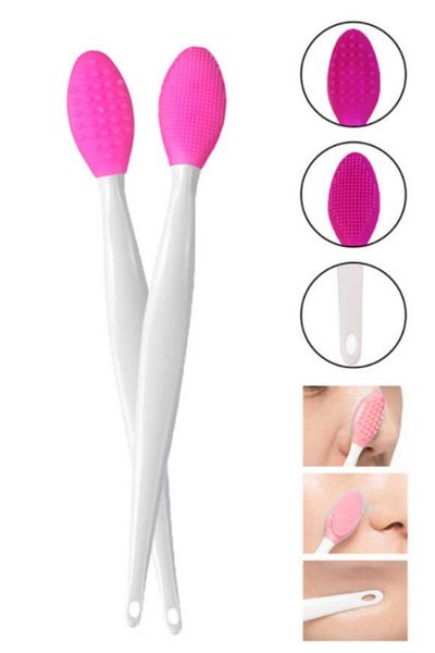 Raicon Blackhead Lip Nose Pore Cleaner Brush - 2 Pieces