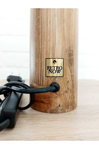 RETRO NOW FLOR AHŞAP AYAKLI ABAJUR