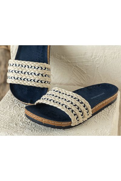 English Home Women's Street Slippers - Soft Straw