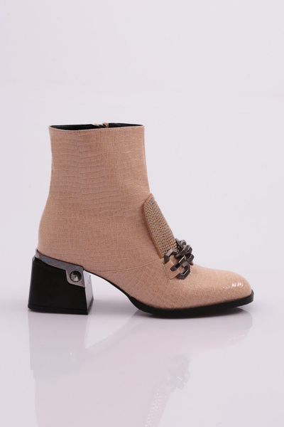 DGN Women's Heeled Boots Skin Crocodile 421133488
