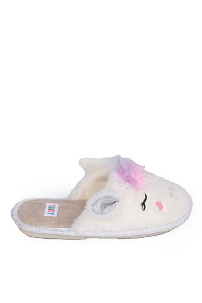 Twigy Λευκές Γυναικείες Παντόφλες TW CUTE BYZ 30/35