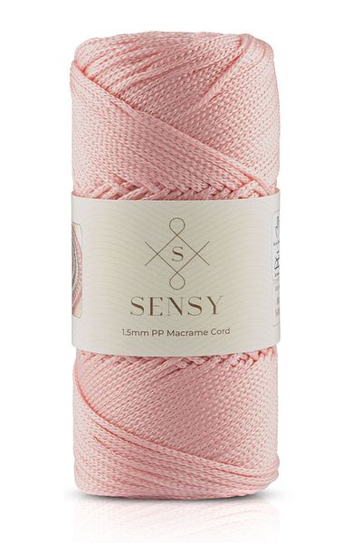 SENSY 1.5 Mm - 100 gr Polyester Macrame Thread Pink 150 M Polyester Macrame Thread Suppla Rope And Bag Thread