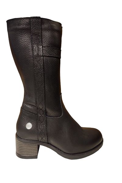 Mammamia D23kb-5080 Women's Black-Nubuck Short Boots