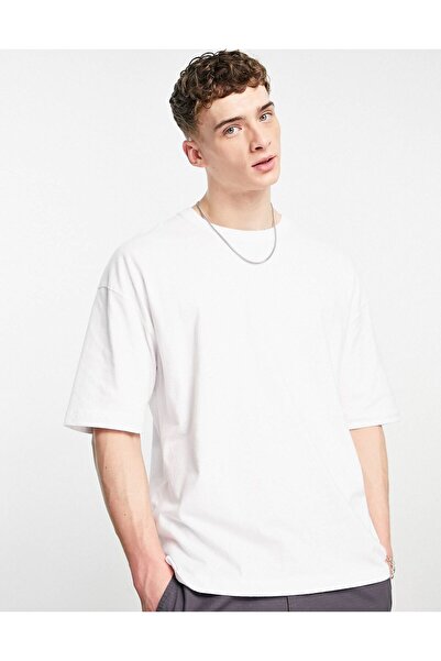Butik Sade Bisiklet Yaka Düz Kısa Kollu Erkek Tişört