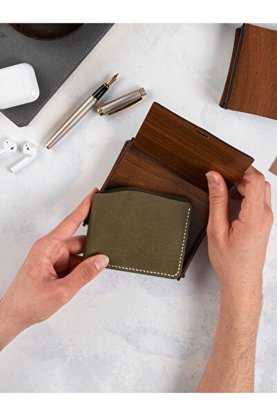 vagave Italian Pueblo Khaki Leather Handmade Premium Wallet