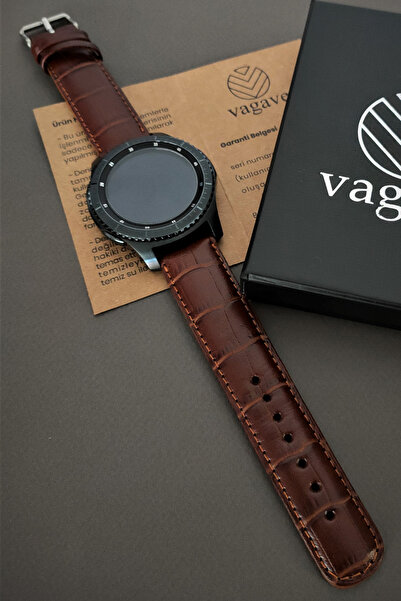 vagave Galaxy Watch 4 5 6 7 Fe 40 44 Classic 42 43 46 47 49 Mm Uyumlu Deri Ko...