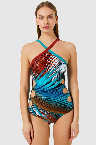 AYYILDIZ 5105 Green Swimsuit