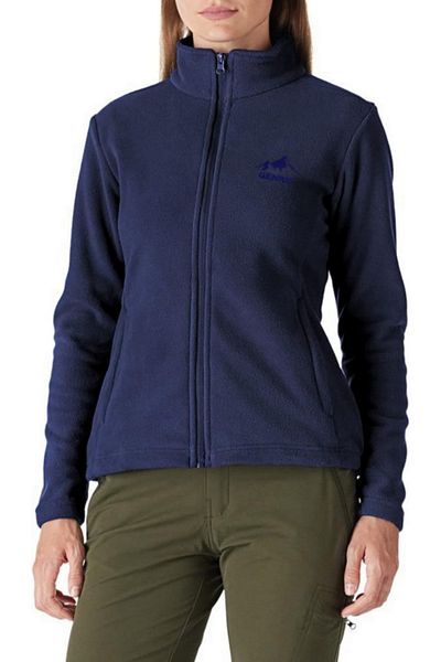 GENIUS STORE GENIUS Дамско яке с пълен цип и дебело външно поларено яке ЦВЕТНО-ПЪЛНО