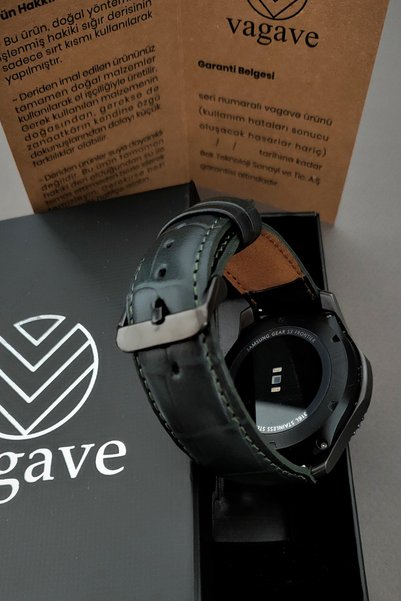 vagave Galaxy Watch 4 5 6 7 Fe 40 44 Classic 42 43 46 47 49 Mm Uyumlu Deri Ko...