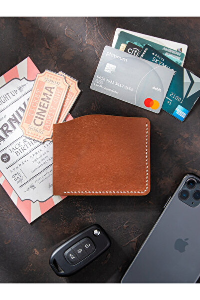 vagave Ιταλικό Pueblo Khaki Δερμάτινο Χειροποίητο Premium Πορτοφόλι